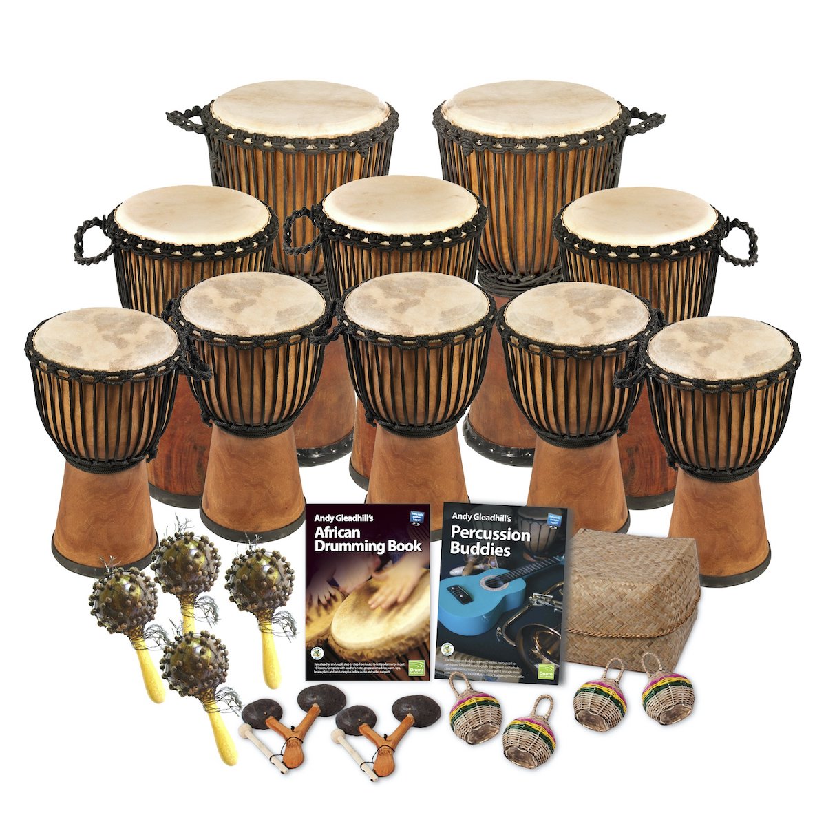 African Drumming 20 Player Wide Top Class Pack – Buddies