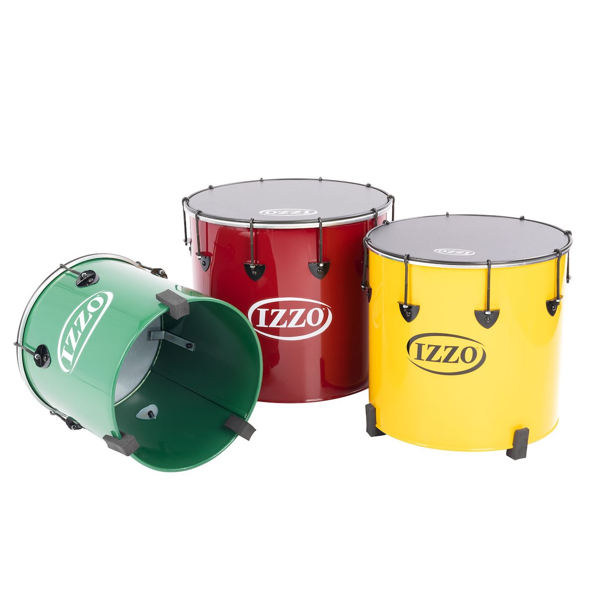 Izzo Castle Surdos: Set of 3 nesting samba drums - 14", 16", 18"