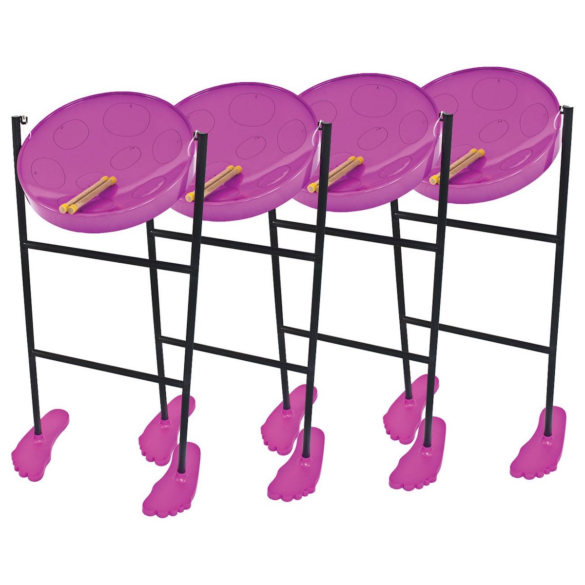 Jumbie Jam Steel Pans Set of 4 - Various Colours