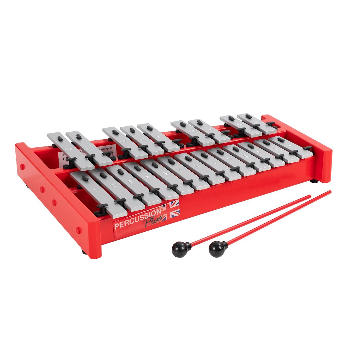 Percussion Plus Classic Red Box Soprano Glockenspiel - 1.5 octave