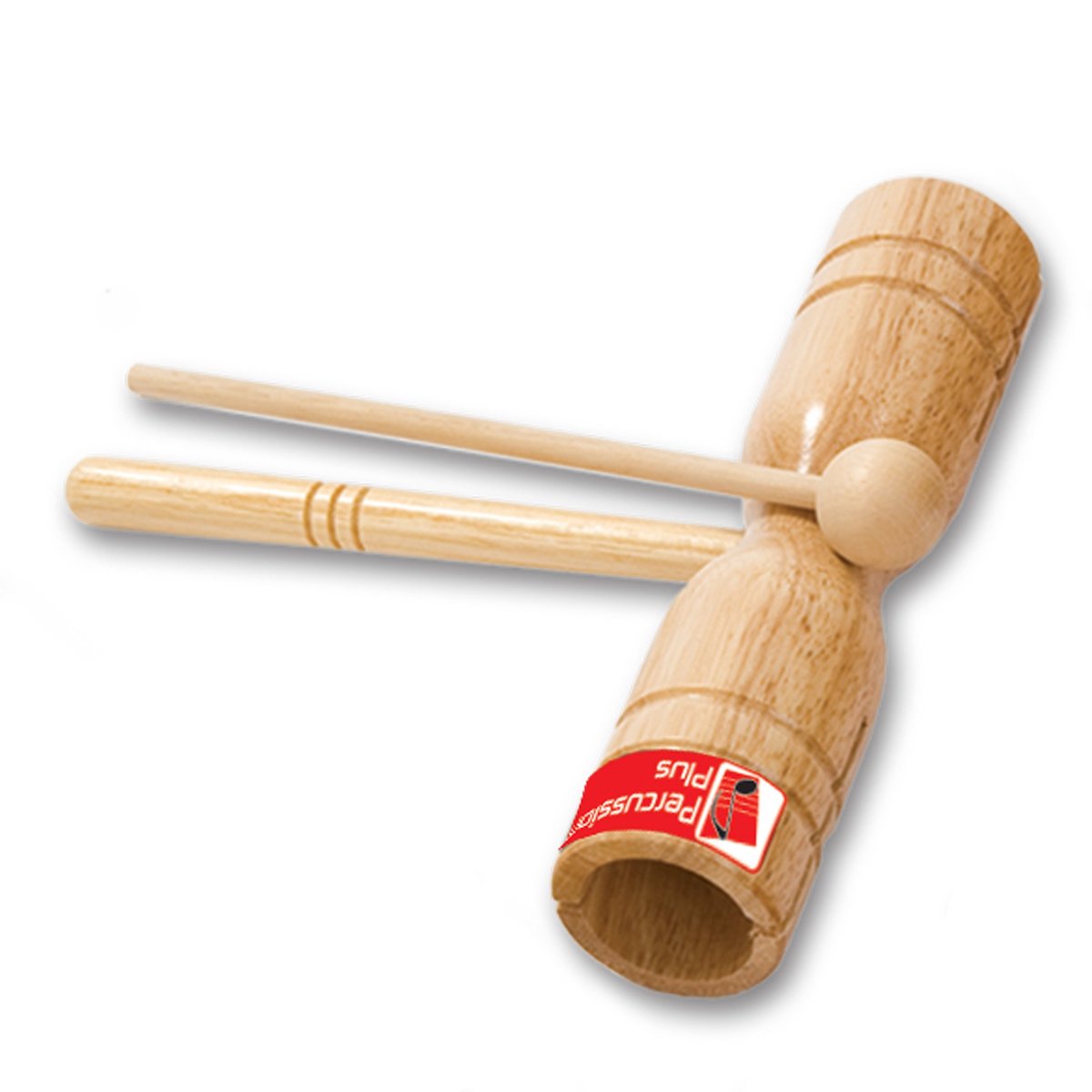 Percussion Plus Double Wooden Agogo with Beater