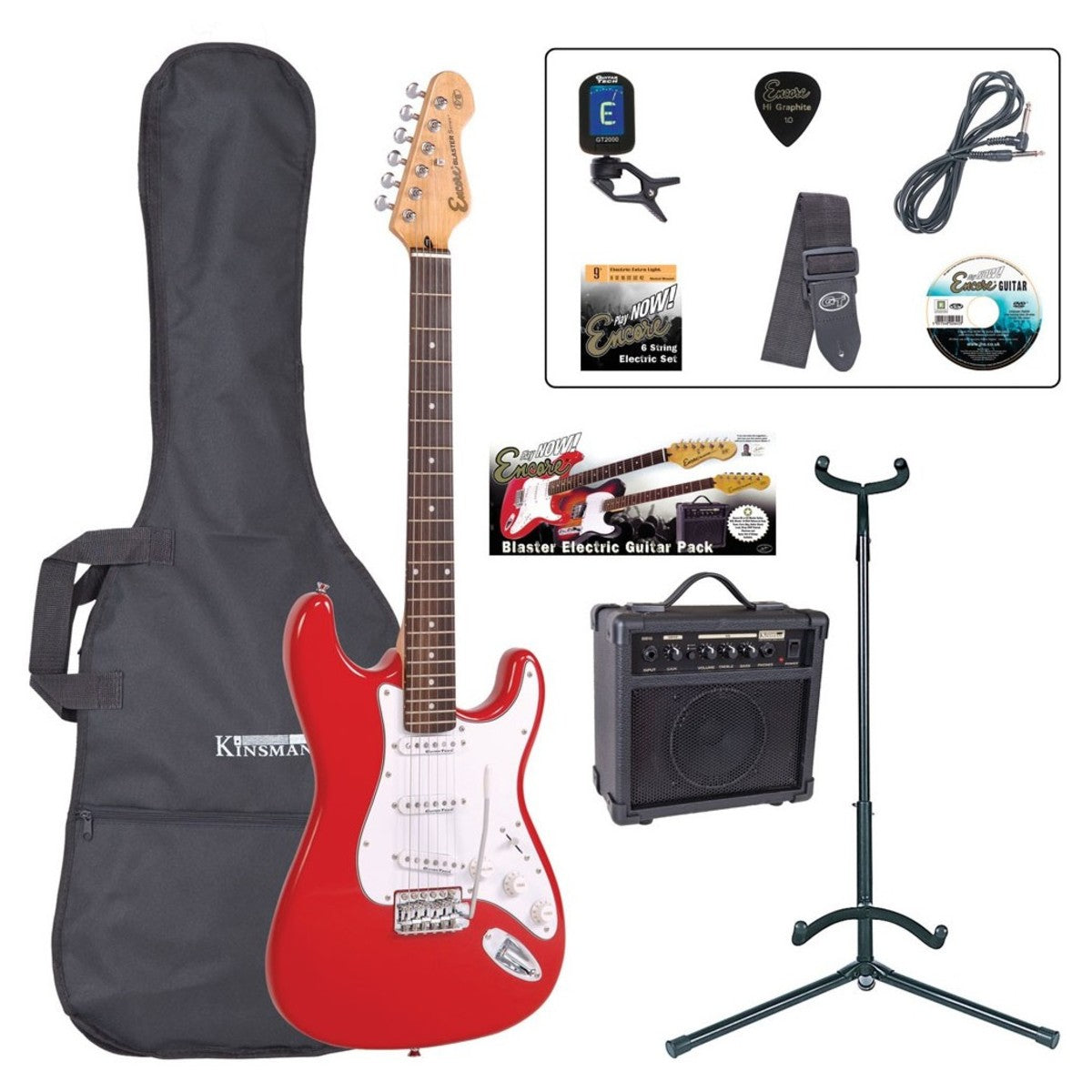 Encore E6 Electric Guitar Outfit (various colours)